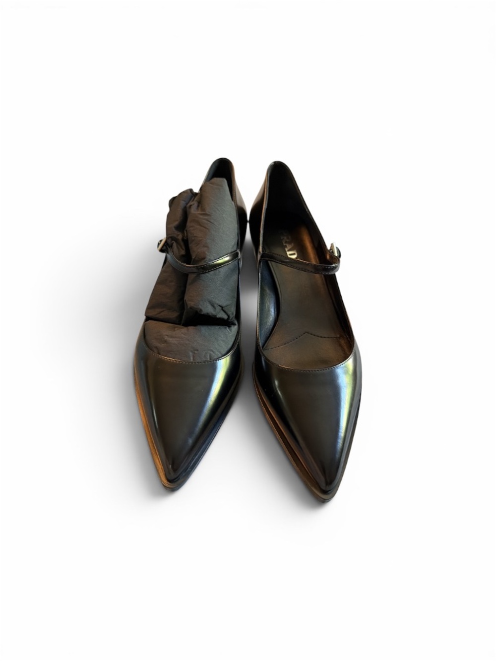 PRADA Leather Mary Jane Pumps